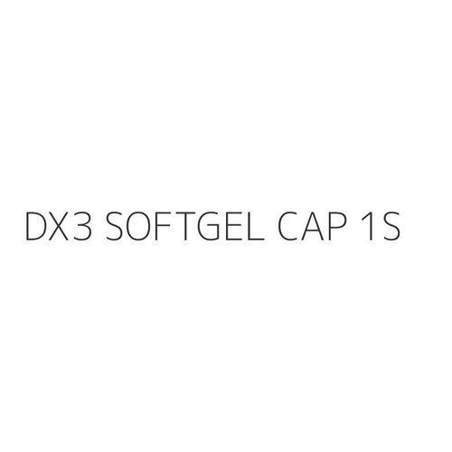 DX3 SOFTGEL CAP 1S