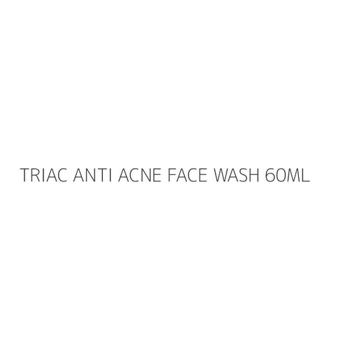 TRIAC ANTI ACNE FACE WASH 60ML