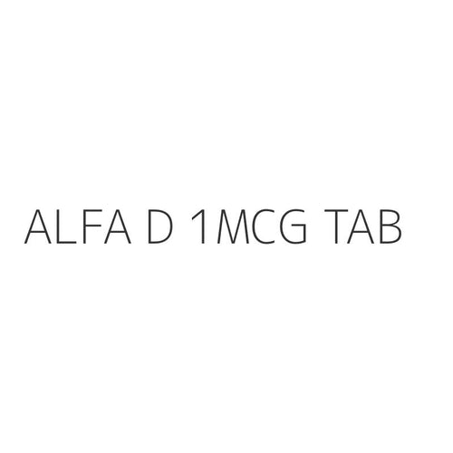 ALFA D 1MCG TAB