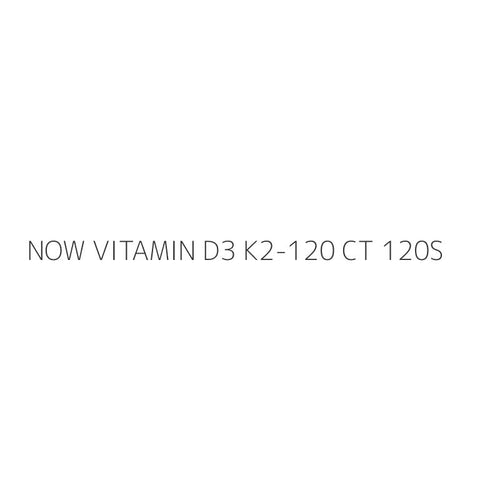 NOW VITAMIN D3 K2-120 CT 120S