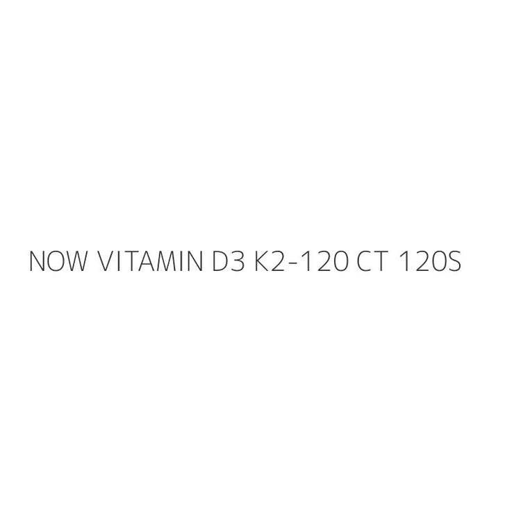 NOW VITAMIN D3 K2-120 CT 120S