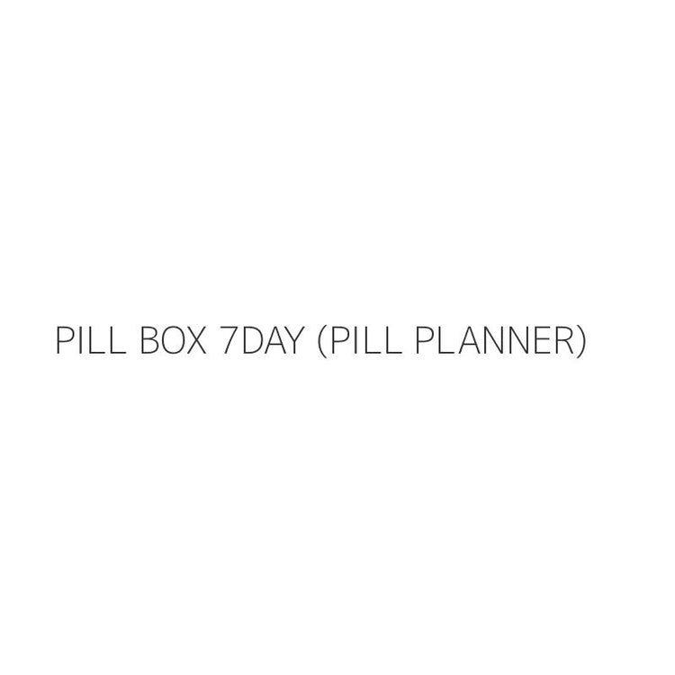 PILL BOX 7DAY (PILL PLANNER)