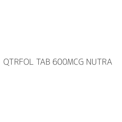 QTRFOL TAB 600MCG NUTRA