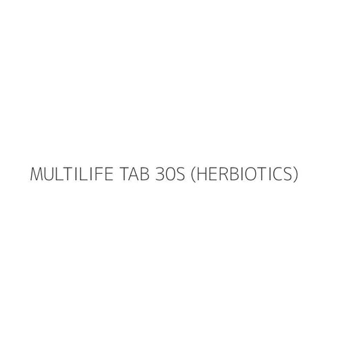 MULTILIFE TAB 30S (HERBIOTICS)