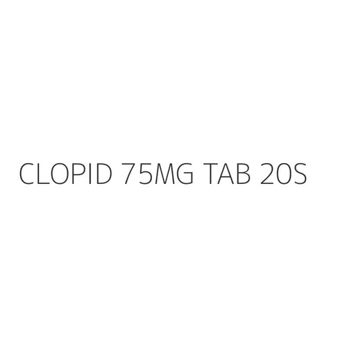 CLOPID 75MG TAB 20S