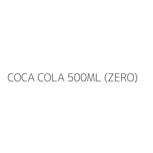 COCA COLA 500ML (ZERO)
