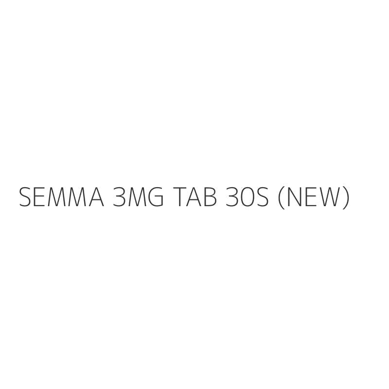 SEMMA 3MG TAB 30S (NEW)