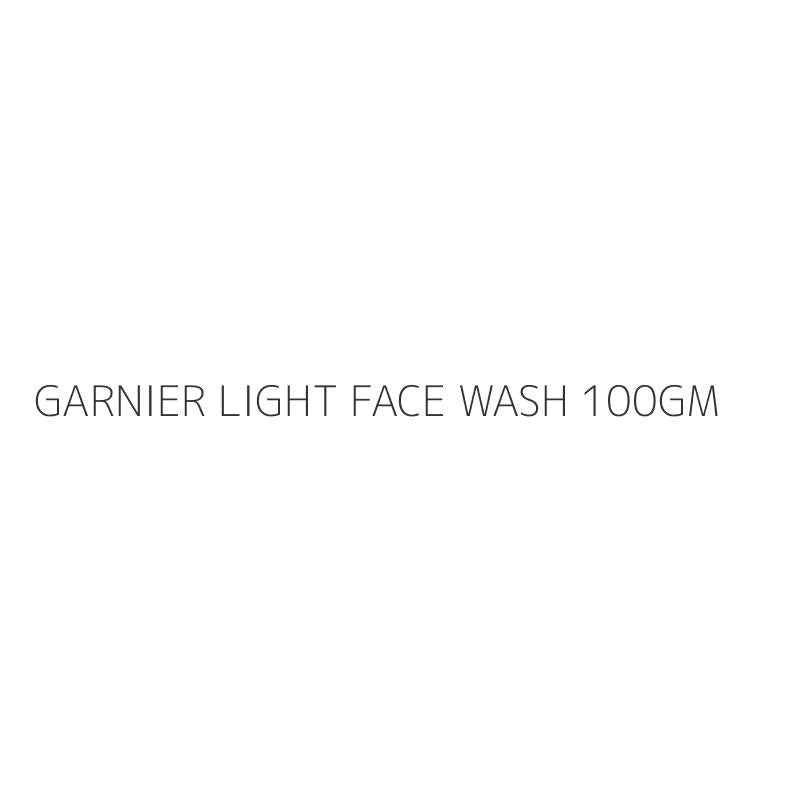 GARNIER LIGHT FACE WASH 100GM