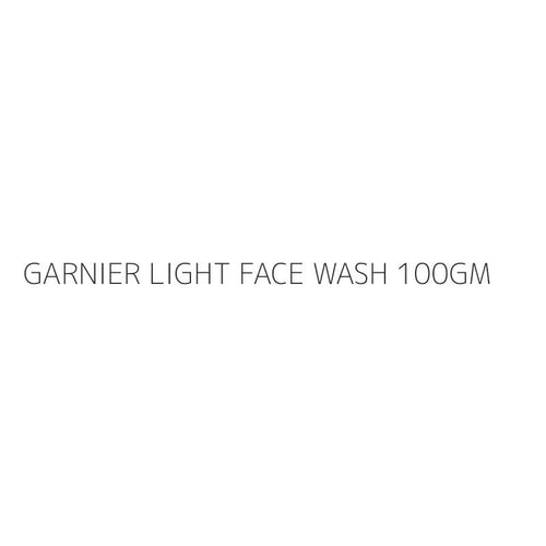 GARNIER LIGHT FACE WASH 100GM