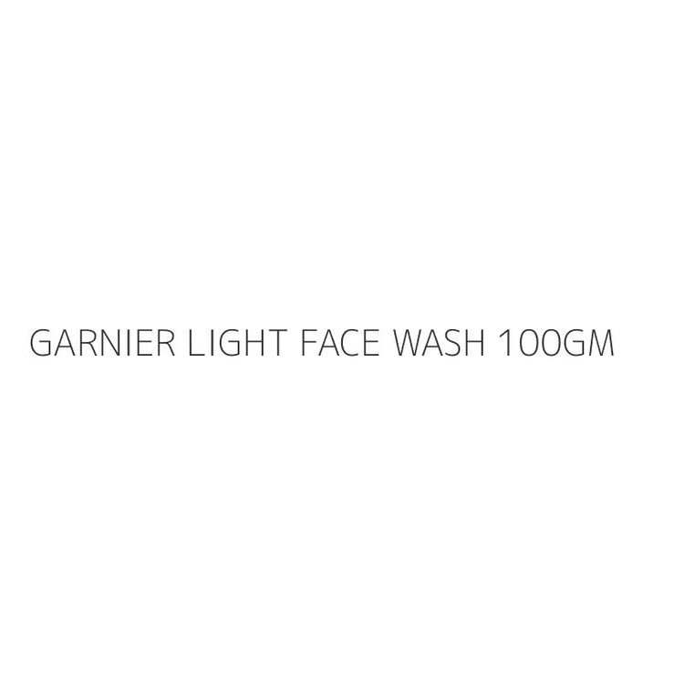 GARNIER LIGHT FACE WASH 100GM