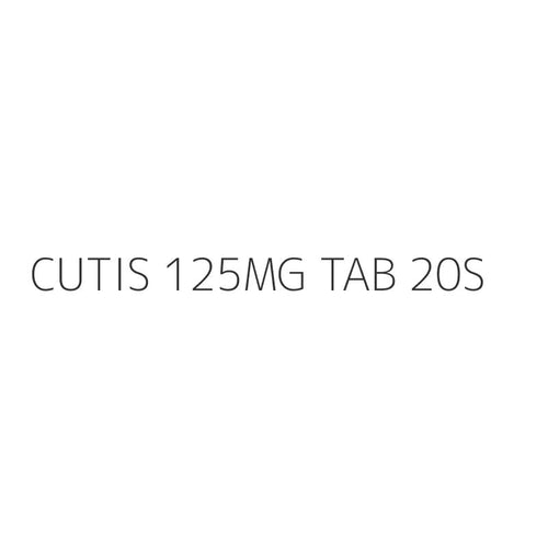 CUTIS 125MG TAB 20S