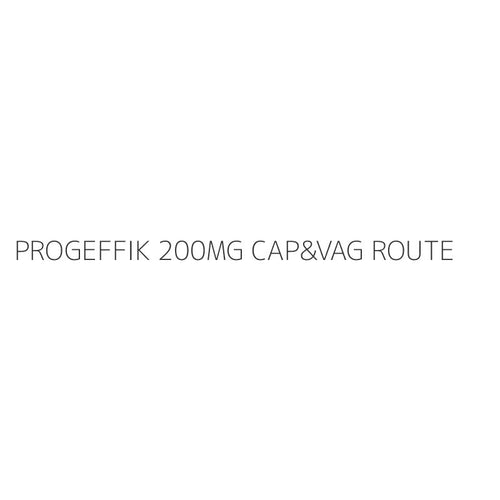 PROGEFFIK 200MG CAP&VAG ROUTE