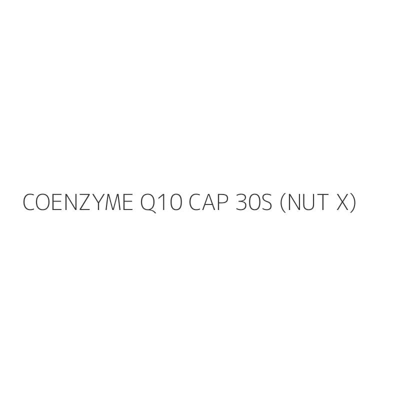 COENZYME Q10 CAP 30S (NUT X)