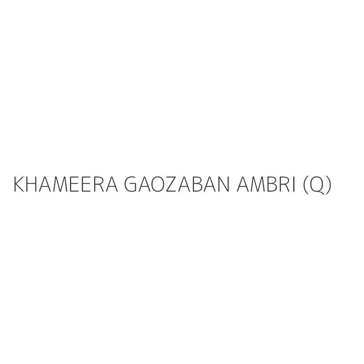 KHAMEERA GAOZABAN AMBRI (Q)