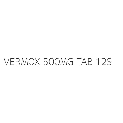 VERMOX 500MG TAB 12S