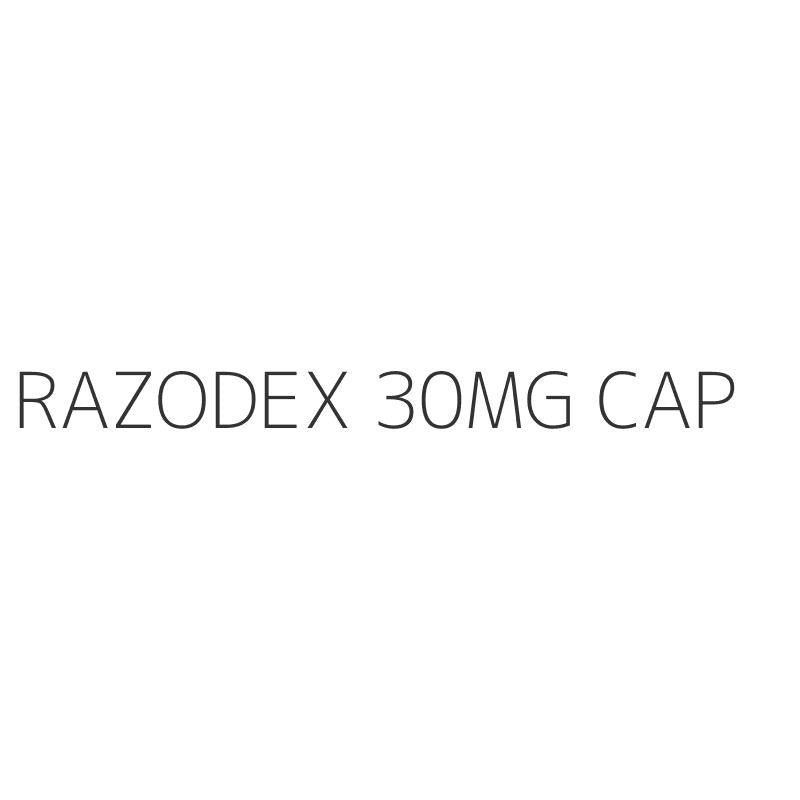RAZODEX 30MG CAP