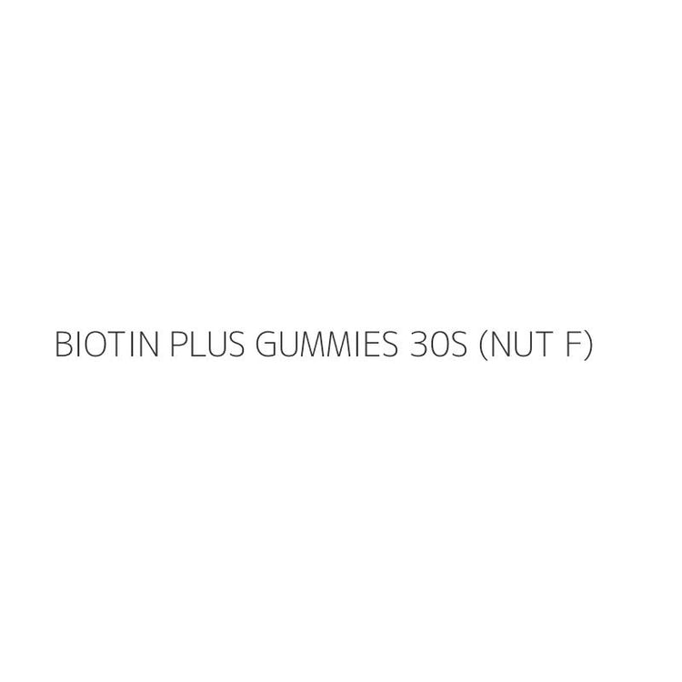 BIOTIN PLUS GUMMIES 30S (NUT F)