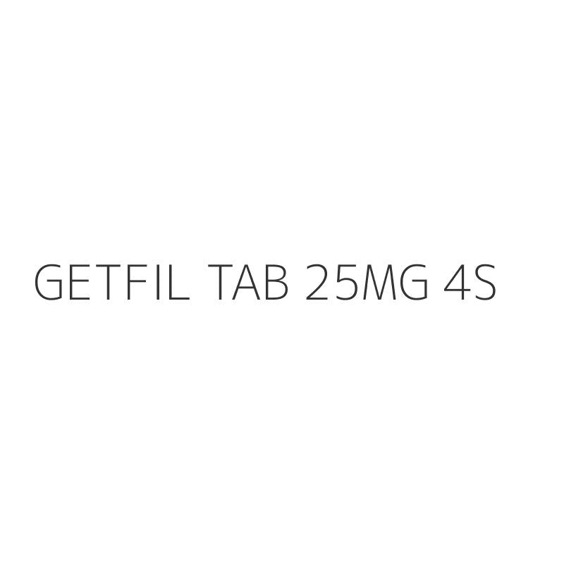 GETFIL TAB 25MG 4S