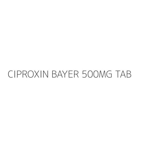 CIPROXIN BAYER 500MG TAB