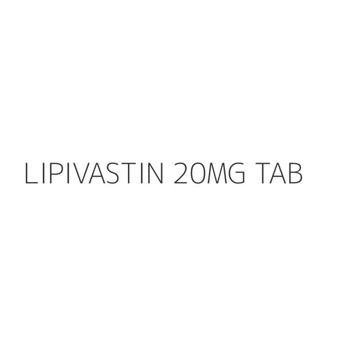 LIPIVASTIN 20MG TAB