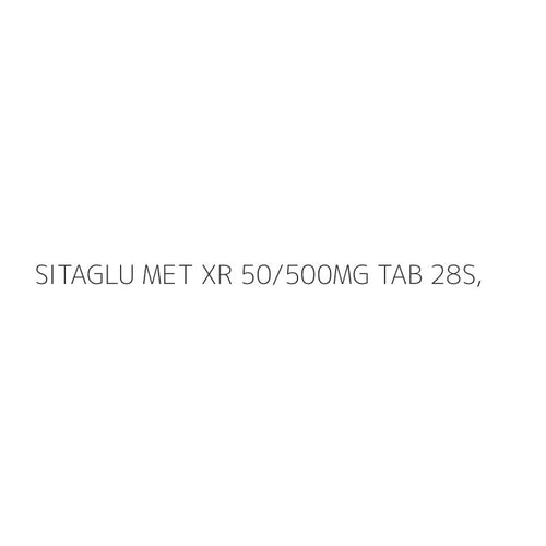 SITAGLU MET XR 50/500MG TAB 28S,