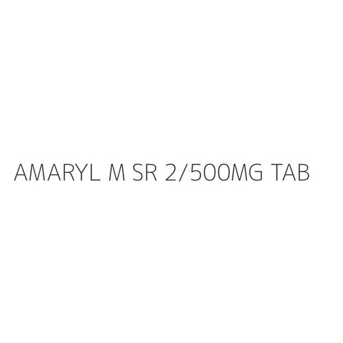 AMARYL M SR 2/500MG TAB