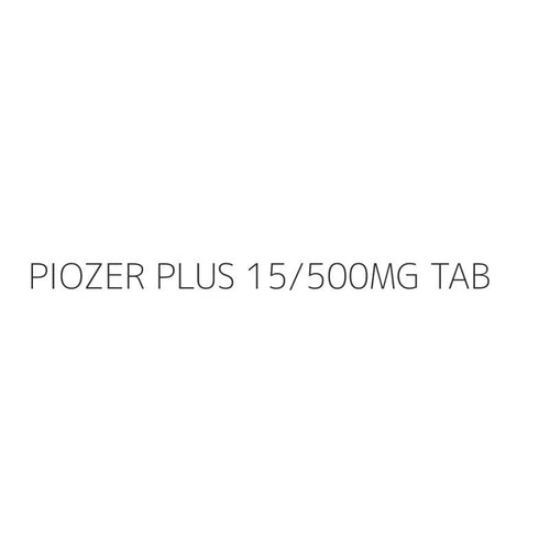 PIOZER PLUS 15/500MG TAB
