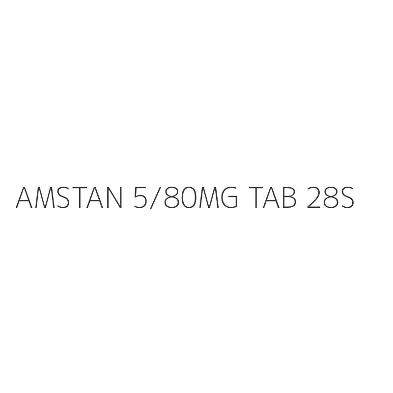 AMSTAN 5/80MG TAB 28S
