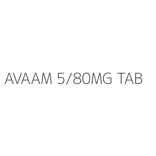 AVAAM 5/80MG TAB