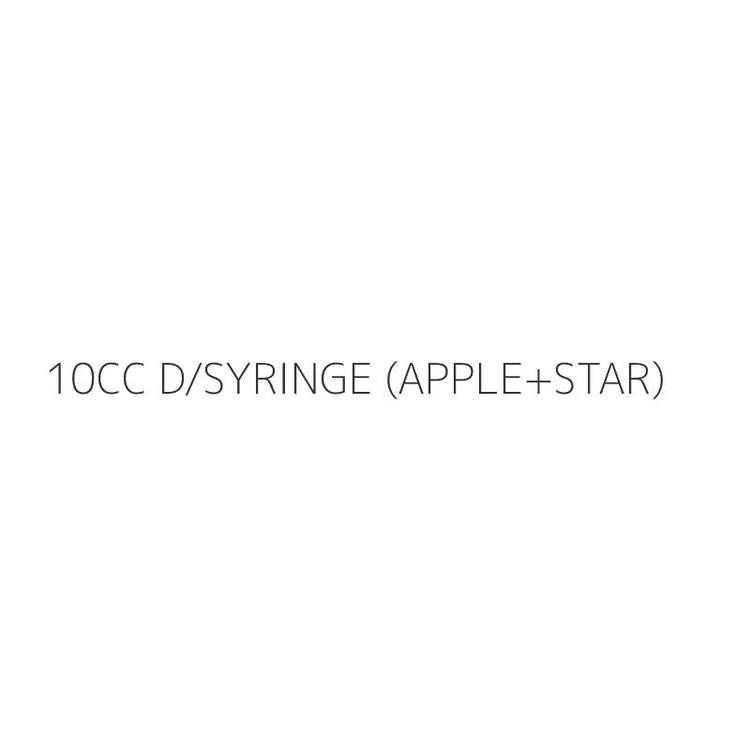 10CC D/SYRINGE (APPLE+STAR)